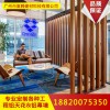 專業(yè)定制木紋鋁方通背景墻隔斷經(jīng)久耐用