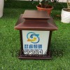 韓式花園草坪燈玻璃燈罩鍍銅草地燈定制園林燈小區別墅落地燈