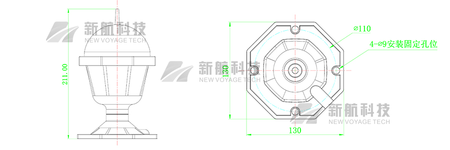 B型低光強障礙燈主要技術參數,低光強障礙燈技術參數,太陽能低光強障礙燈