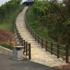 水泥仿木護(hù)欄混凝土欄桿河道景觀護(hù)欄